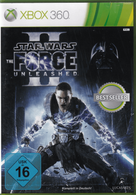 Star Wars Force Unleashed II box art for Xbox 360